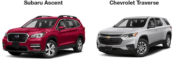 2019 Subaru Ascent vs 2019 Chevrolet Traverse