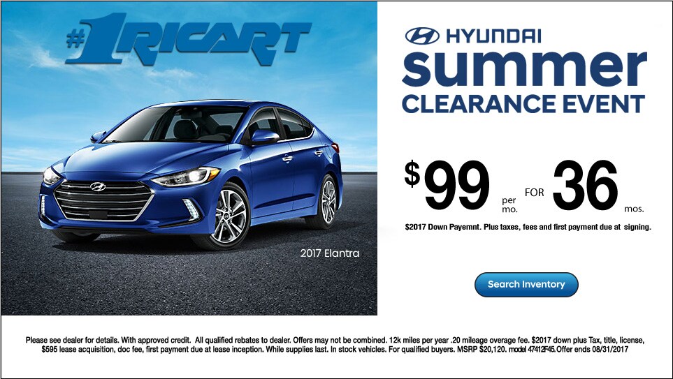 Ricart Hyundai Columbus, Ohio Hyundai Dealer New 2017 Hyundai Cars