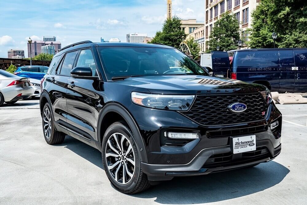 Black Ford Explorer Parked on a Sunny Day
