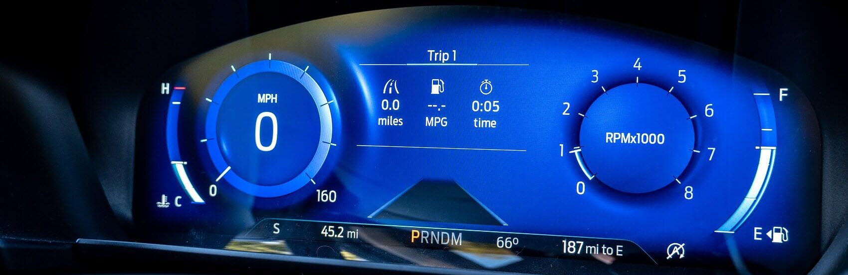 2020 Ford Escape 12.3-inch digital instrument cluster