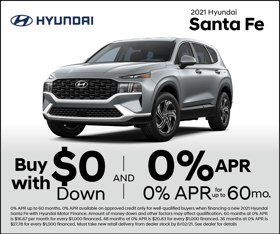 2021 Hyundai Santa Fe Lease Special
