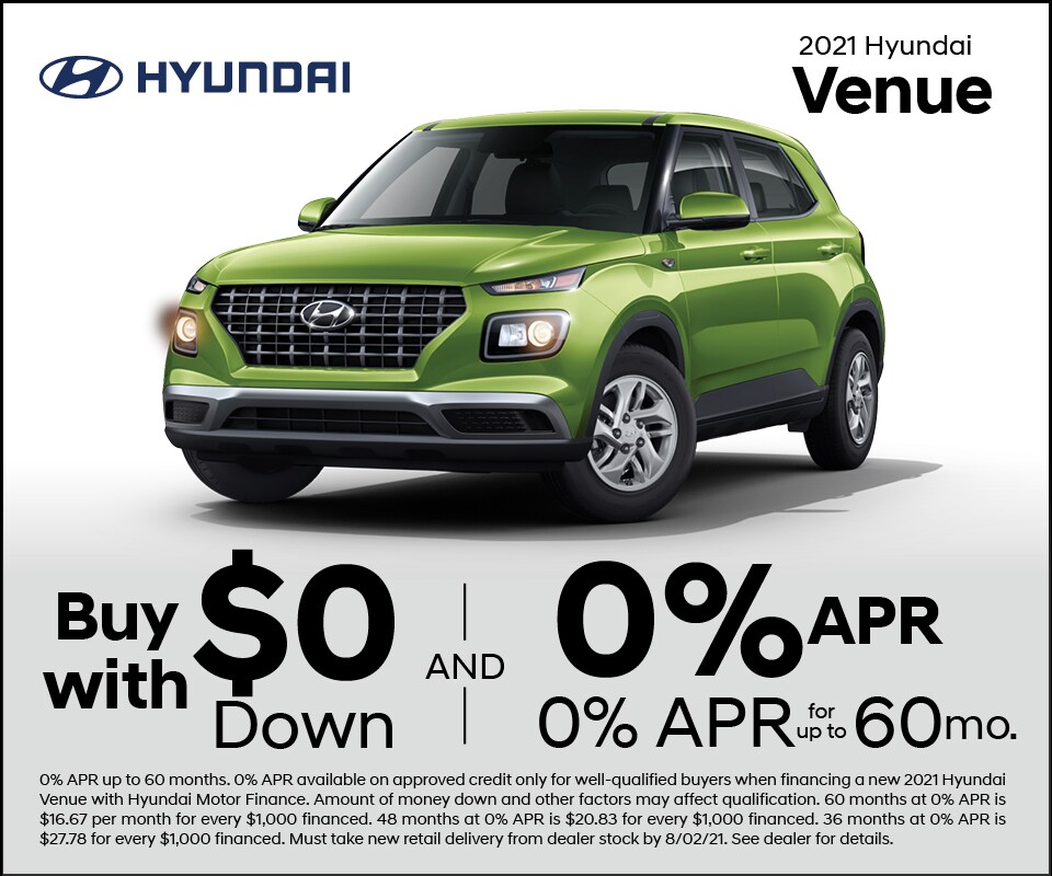 2021 Hyundai Venue Lease Special