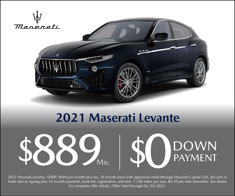 2021 Maserati Levante Lease Special