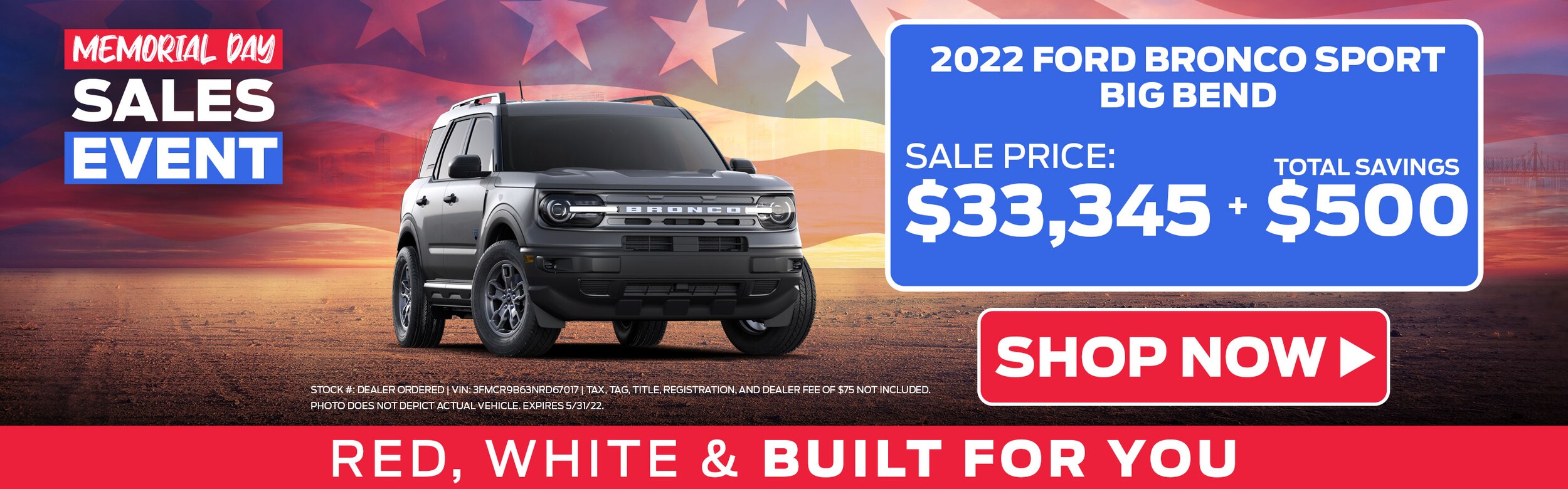 Memorial Day Sales Event