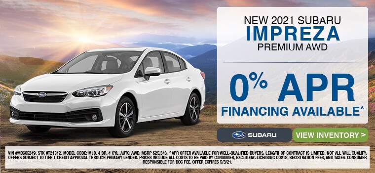 New 2021 Subaru Impreza Premium AWD