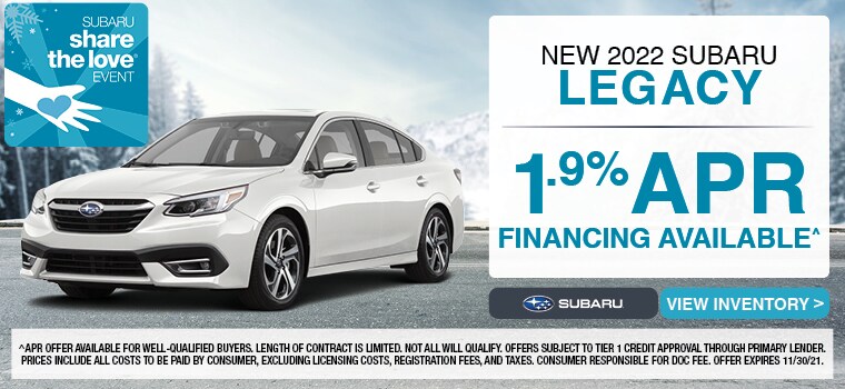New 2022 Subaru Legacy