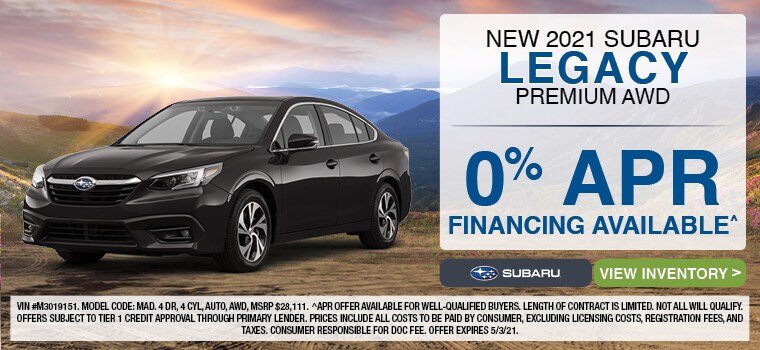 New 2021 Subaru Legacy Premium AWD