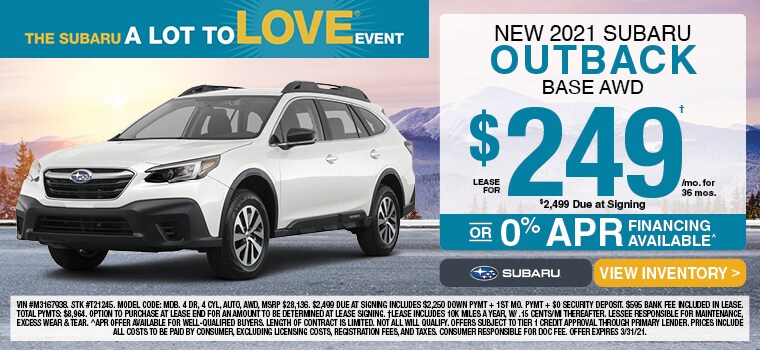 New 2021 Subaru Outback Base AWD
