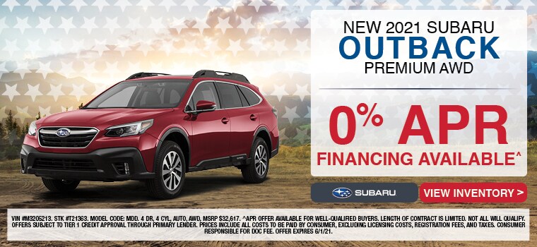 New 2021 Subaru Outback Premium AWD