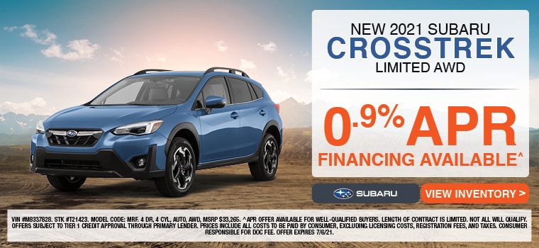 New 2021 Subaru Crosstrek Limited AWD