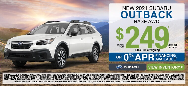 New 2021 Subaru Outback Base AWD