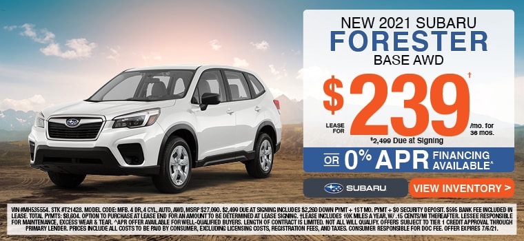 New 2021 Subaru Forester Base AWD