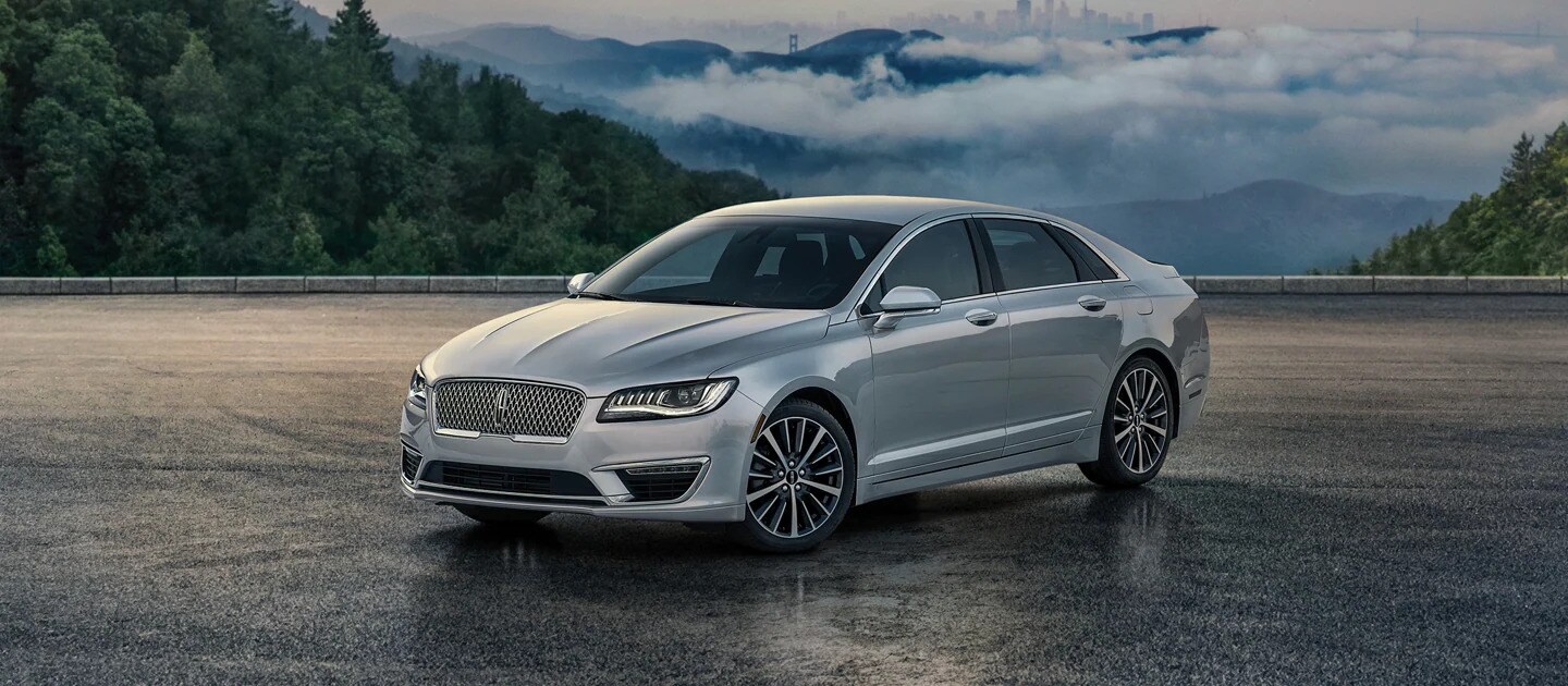 A luxurious Lincoln MKZ car display at the Lincoln Motor Company