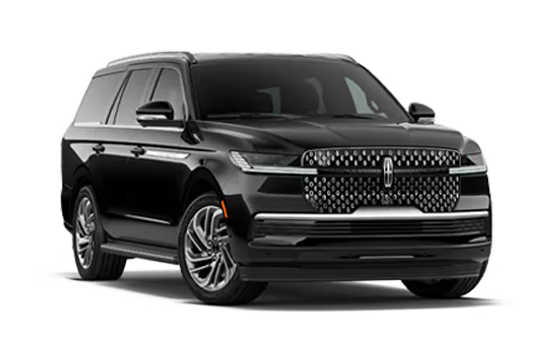 2026 Lincoln Navigator full-size luxury SUV parked in front of Riser Lincoln dealership in Hot Springs, Arkansas.