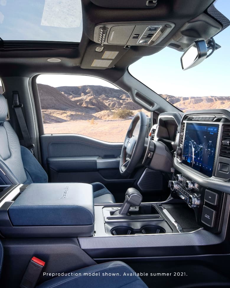 2021 Ford F-150 Raptor interior