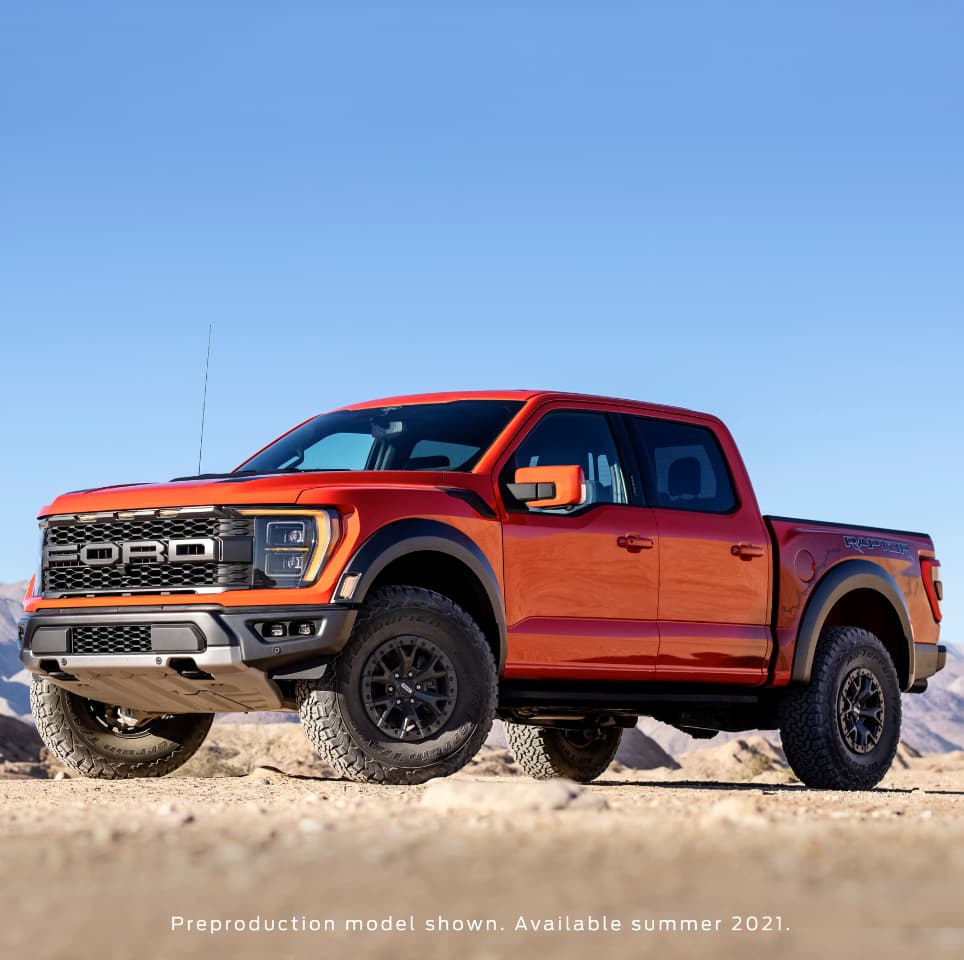 2021 Ford F-150 Raptor in desert