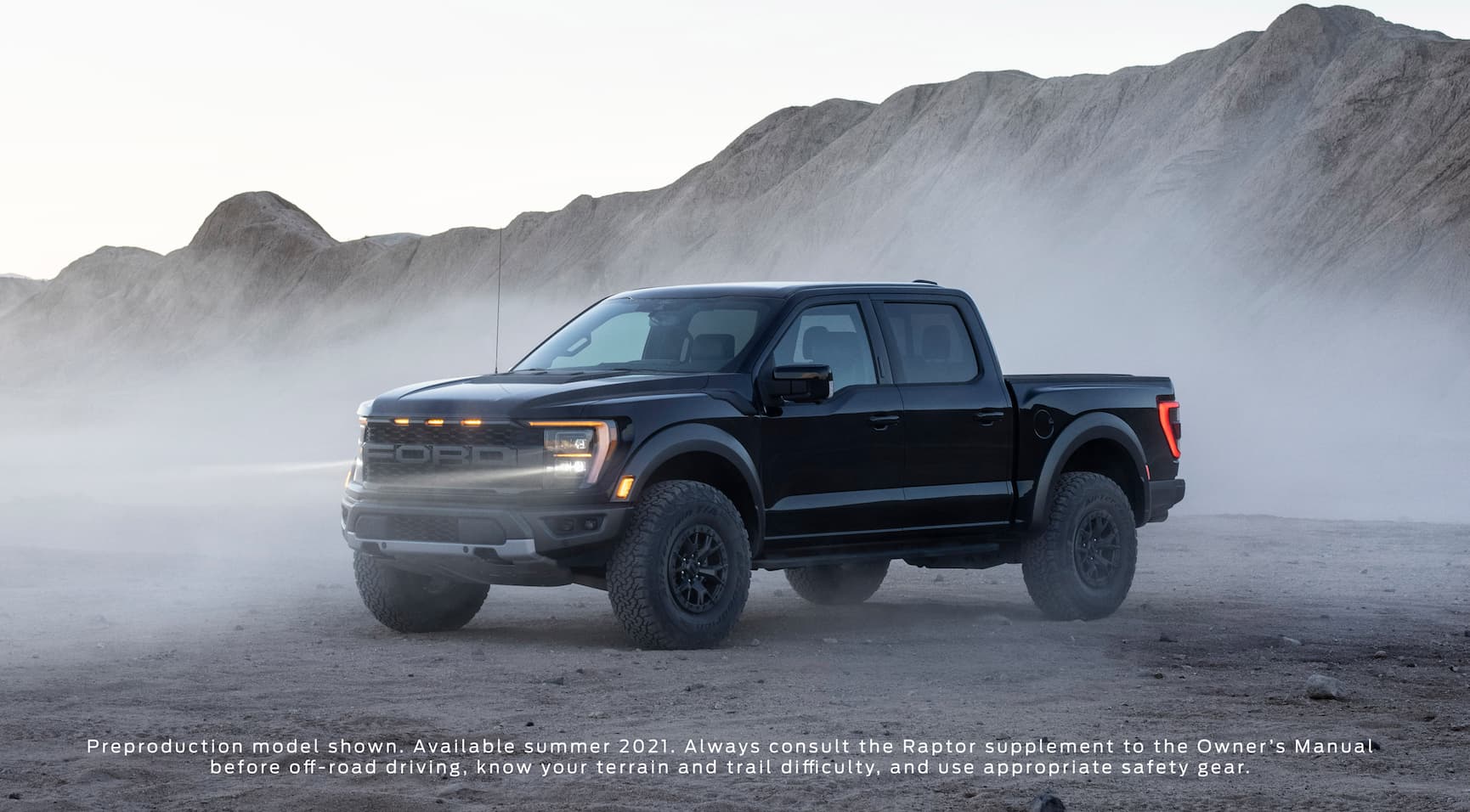 2021 Ford F-150 Raptor in desert