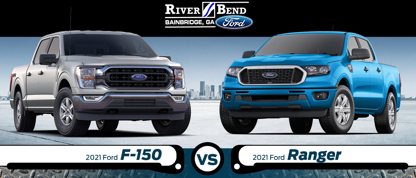 2021 Ford F-150 vs 2021 Ford Ranger