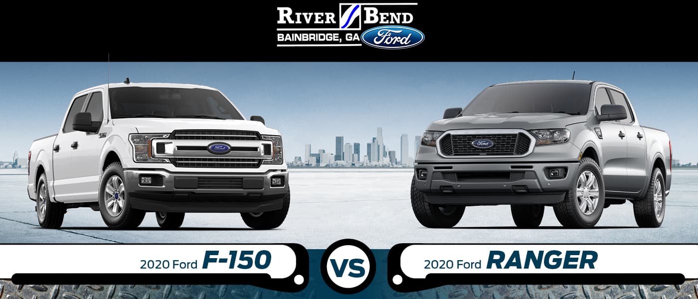 2020 Ford F-150 vs. 2020 Ford Ranger