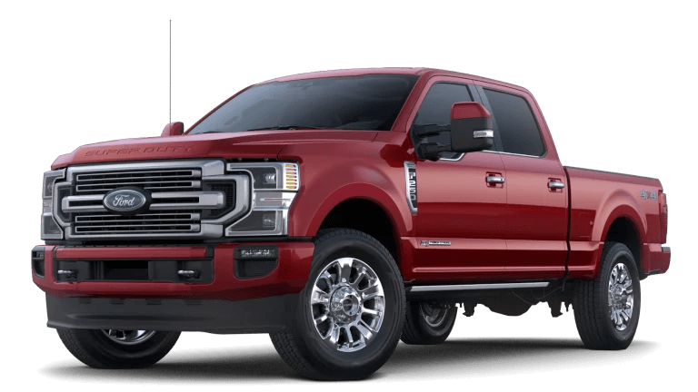 2022 Ford Super Duty Limited in Rapid Red