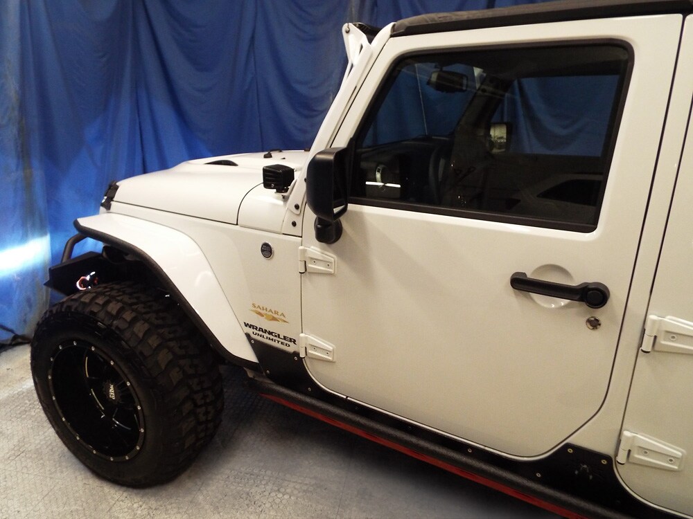 Custom White Jeep Wrangler Sahara