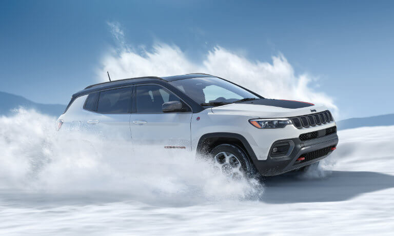 2025 Jeep Compass offroading in the snow