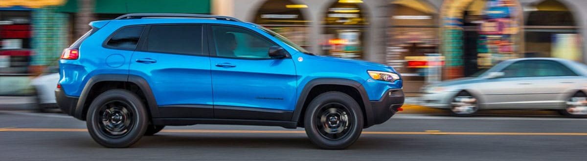 Blue 2020 Jeep Cherokee