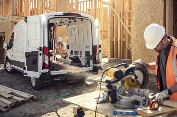 2022 Ford E-Transit In Home Construction Site