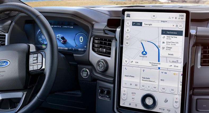 2022 Ford F-150 Lightning Interior - All Electric 2022 Ford F-150 Lightning Interior - All Electric Pictures