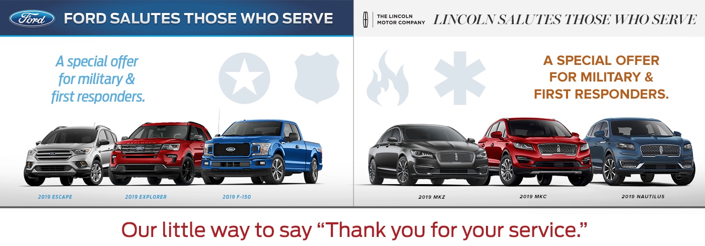 Ford Lincoln Military Discount banner Ford Lincoln discount | Roberts Ford Lincoln