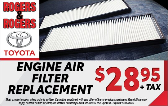 080.165.01_Rogers_and_Rogers_Toyota_542x342_Engine Air Filter_Dealer_Special.jpg