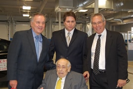 Mayor Richard Daley with 3 generations of Rogers owners