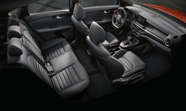 2020 Kia Forte Interior The seating arrangement on the 2020 Kia Forte