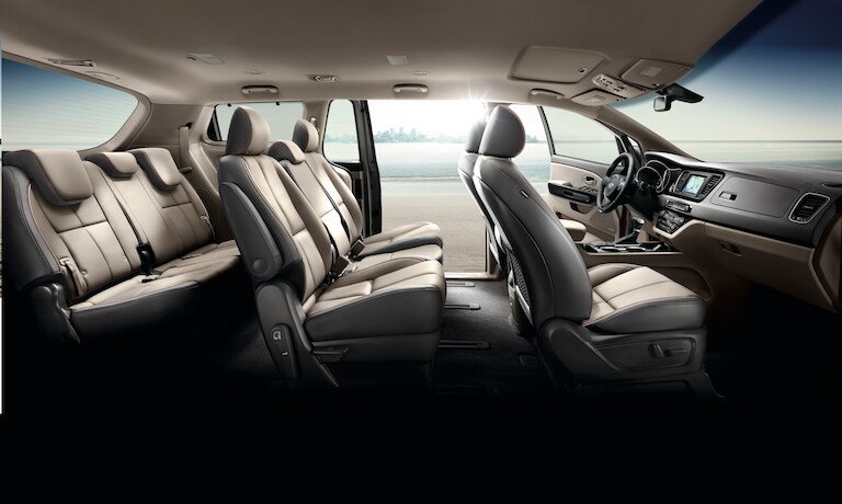 2020 Kia Sedona Interior side shot cut away