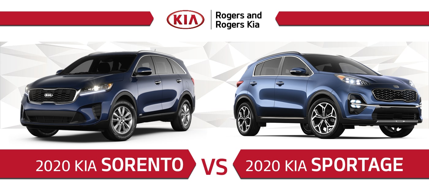 2020 Kia Sorento vs. 2020 Kia Sportage
