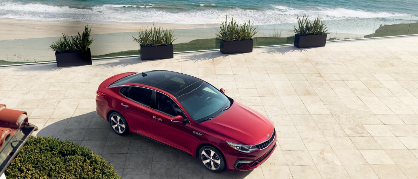 2020Kia Optima Parked in Ocean View Driveway