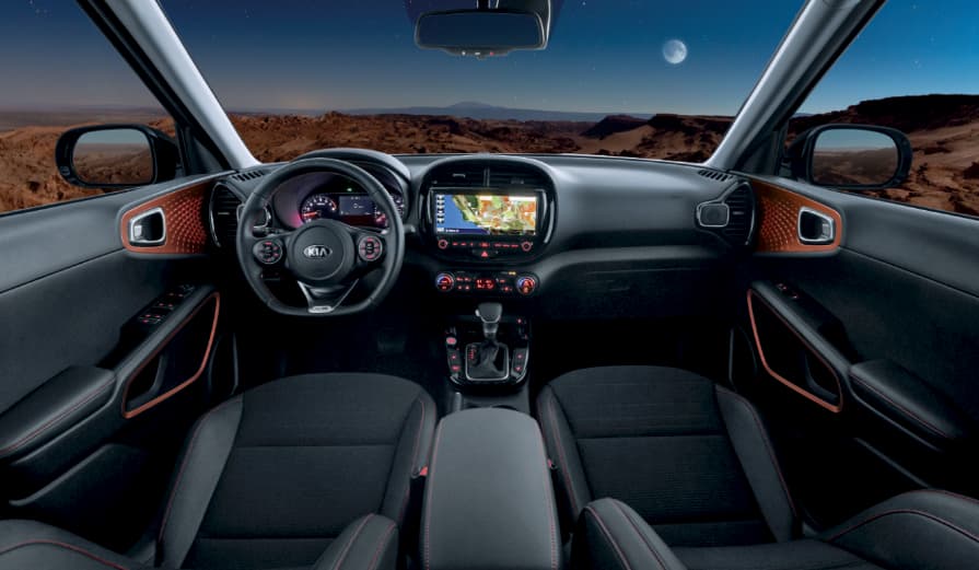 Interior of a 2020 Kia Soul