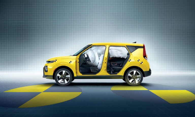 2020 Kia Soul with airbags deployed