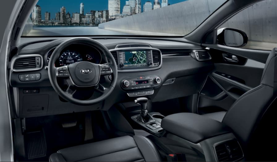 2020 Kia Sorento interior in leather