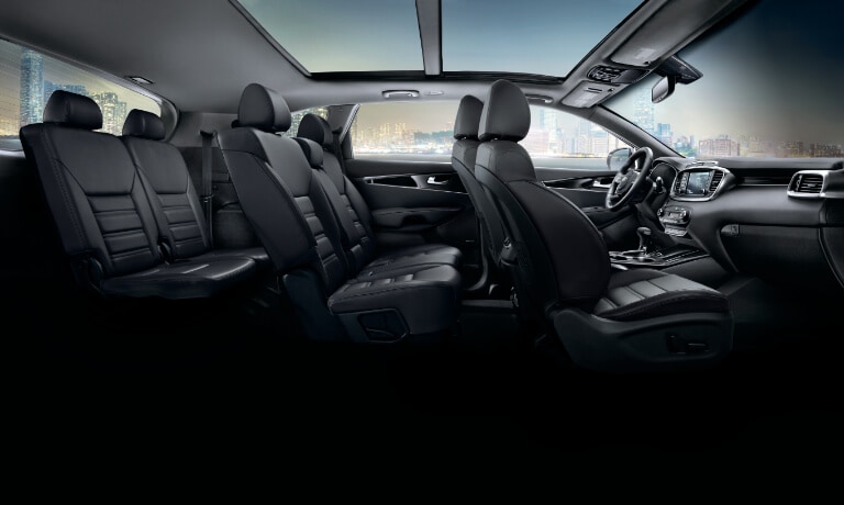 2020 Kia Sorento Interior side shot cut away