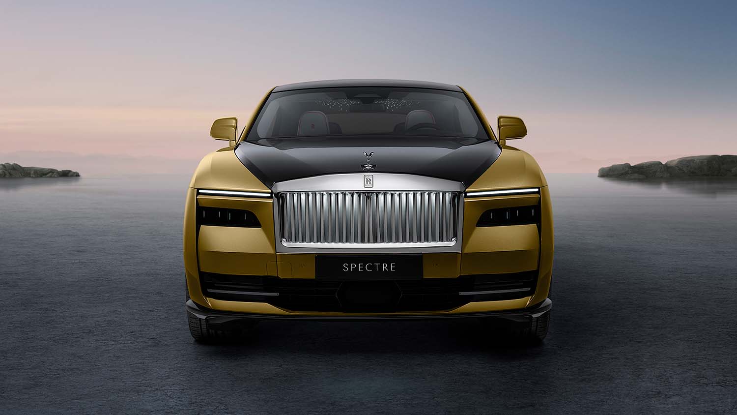 The All Electric Rolls-Royce Spectre Front View The All Electric Rolls-Royce Spectre Front View, Available at Rolls-Royce Motor Cars of Raleigh