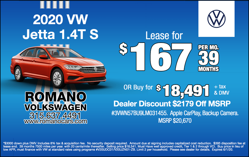 New 2020 VW Jetta S New 2020 VW Jetta S