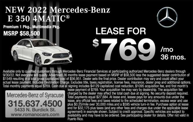 New 2022 Mercedes-Benz E 350 New 2022 Mercedes-Benz E 350