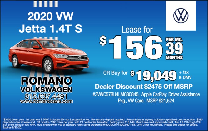 New 2020 VW Jetta SE Leases New
2020 VW Jetta SE Leases