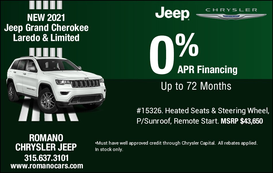 New 2021 Jeep Grand Cherokee Special APR