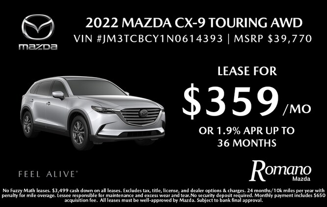 New 2022 Mazda CX-9 Touring AWD New 2022 Mazda CX-9 Touring AWD