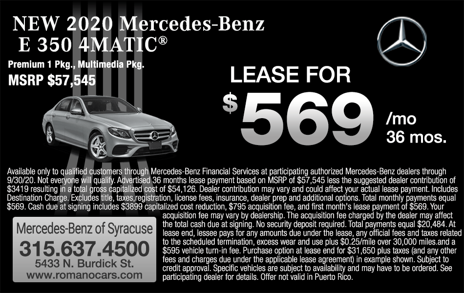 New 2020 Mercedes E 350 4MATIC Leases New 2020 Mercedes E 350 4MATIC Leases