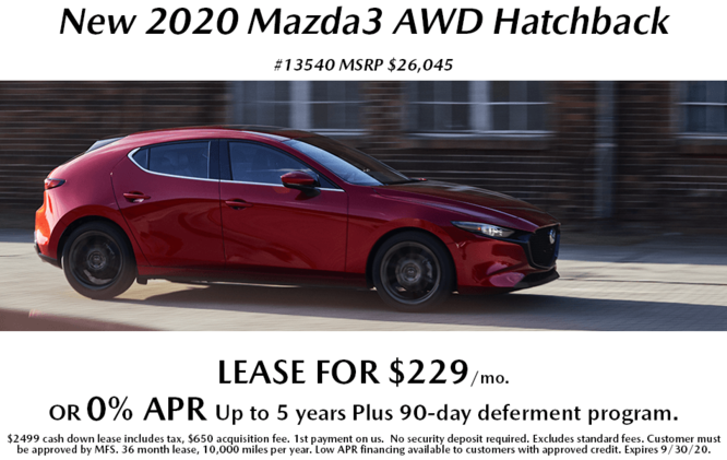 New 2020 Mazda3 Hatchback New 2020 Mazda3 Hatchback