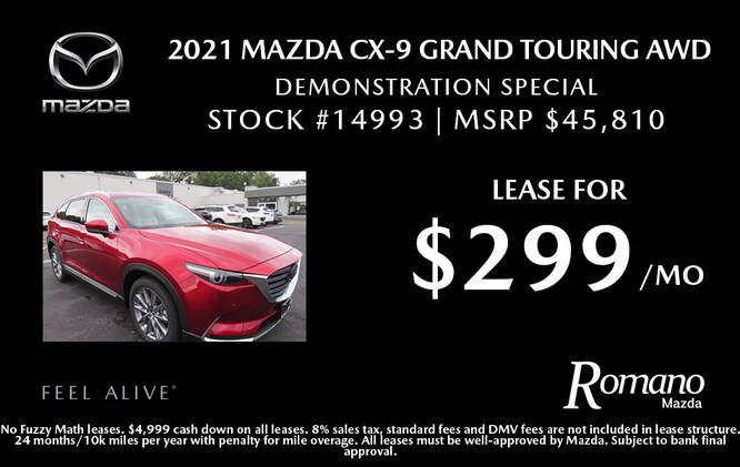 New 2021 Mazda CX-9 Grand Touring AWD Demo Special New 2021 Mazda CX-9 Grand Touring AWD Demo Special