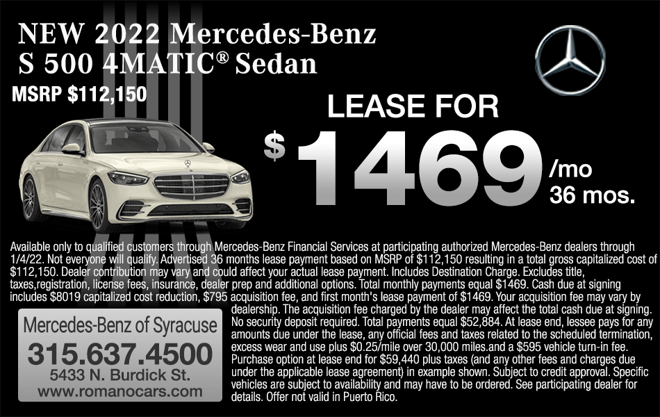 New Mercedes-Benz S 500 4MATIC Sedan New Mercedes-Benz S 500 4MATIC Sedan